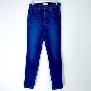 Madewell‎ 10" High Rise Skinny Stretch Denim Jean in Medium Wash Size 29